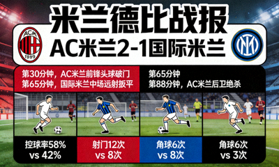 AC米兰 战胜 国际米兰 米兰德比 战报
